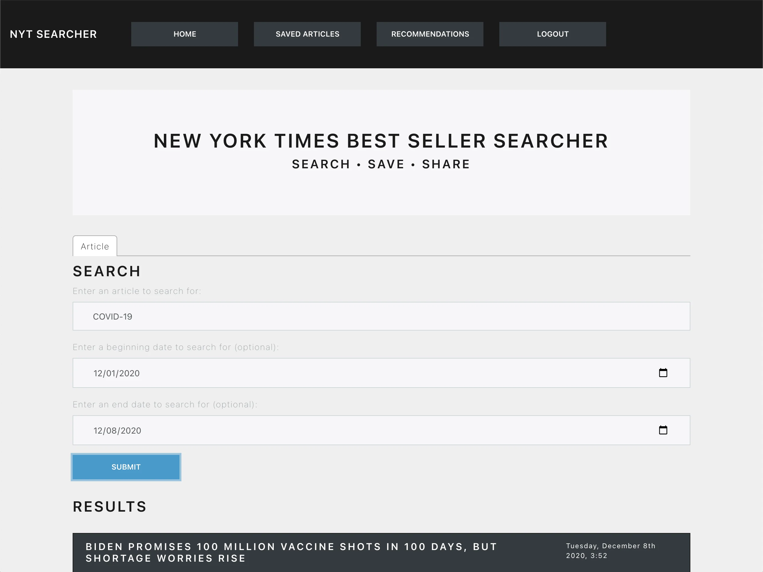 NYT Searcher